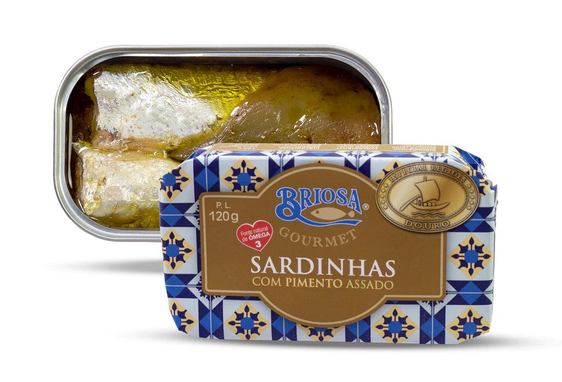 Sardinės su skrudintais žaliaisiais pipirais Briosa GOURMET