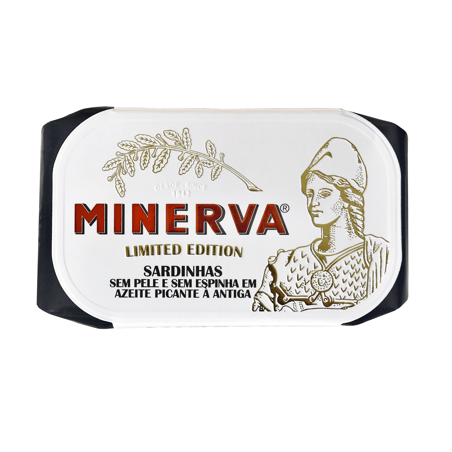 Sardinės aštriame alyvuogių aliejuje (Tradicinis receptas), be odelės ir kaulų MINERVA Premium Limited