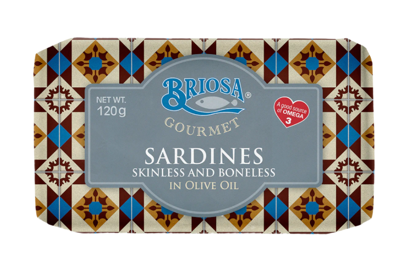 Sardines in olive oil, skinless & boneless | Briosa Gourmet