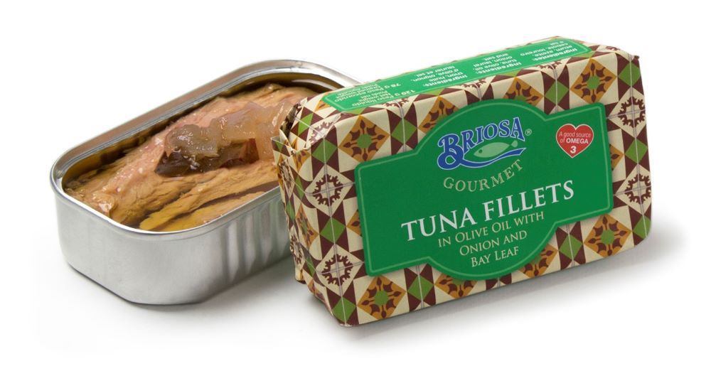 Tunzivs fileja olīveļļā ar sīpoliem un lauru lapu | Briosa Gourmet