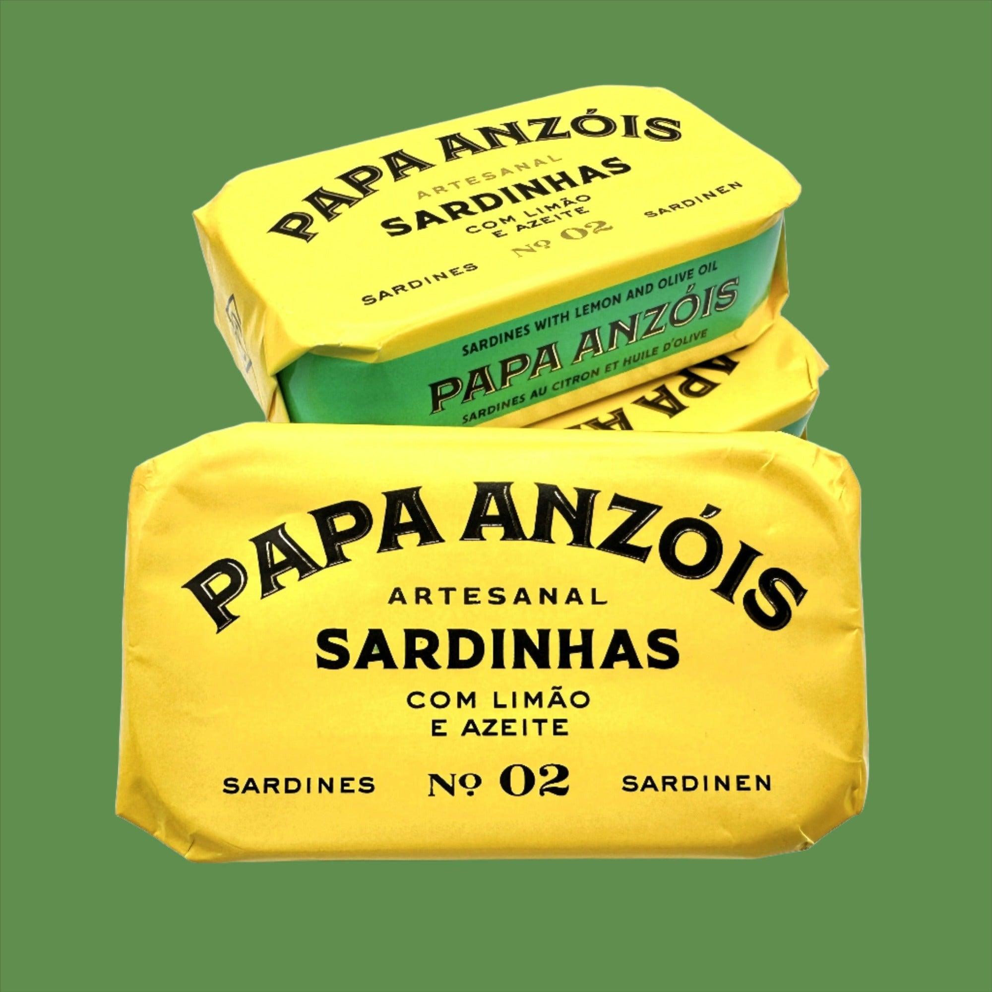 Sardines in olive oil with lemon | Papa Anzóis