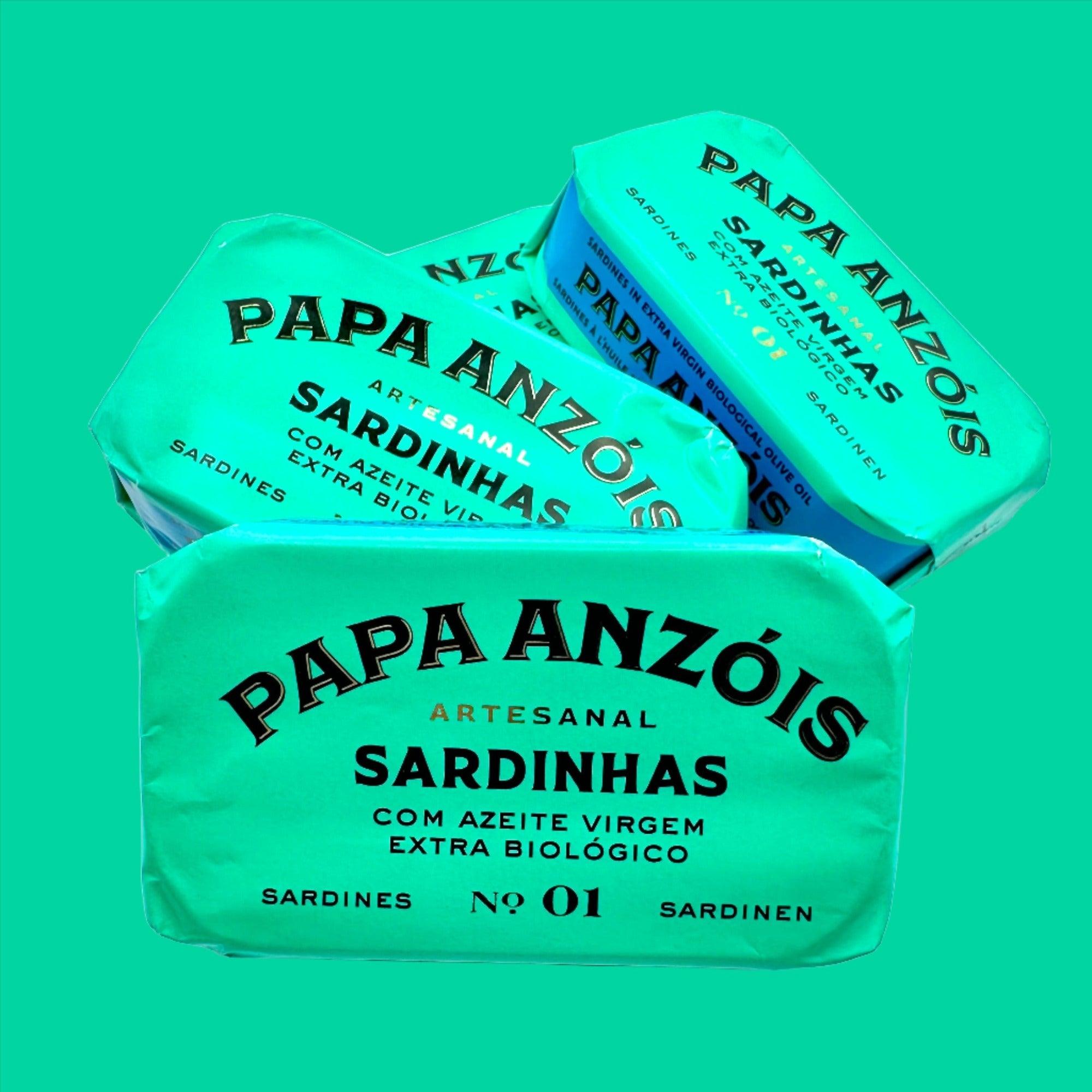 Sardines in extra virgin Bio olive oil | Papa Anzóis